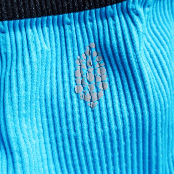 Free People Movement Shorts XS Dopamine Dressing Turquoise Ribbed Lounge Active - Picture 4 of 4